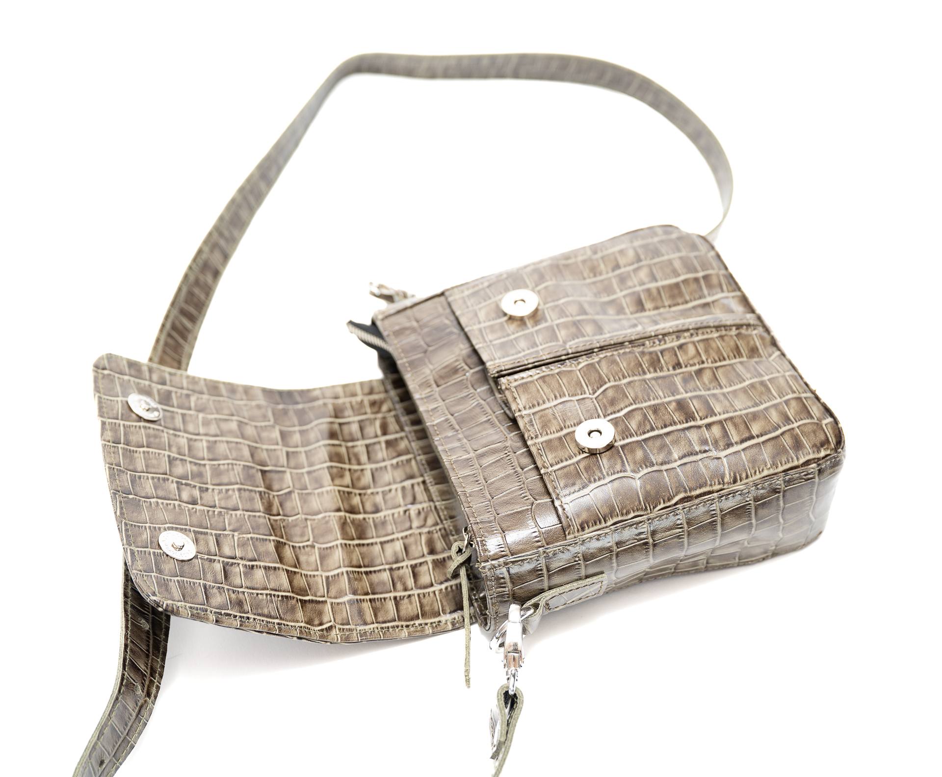 BANDOLERA GUMY TEXTURED OLIVA