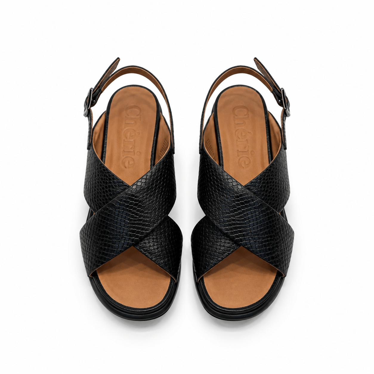 SANDALIA ZAZA FLEX TEXTURED NEGRO