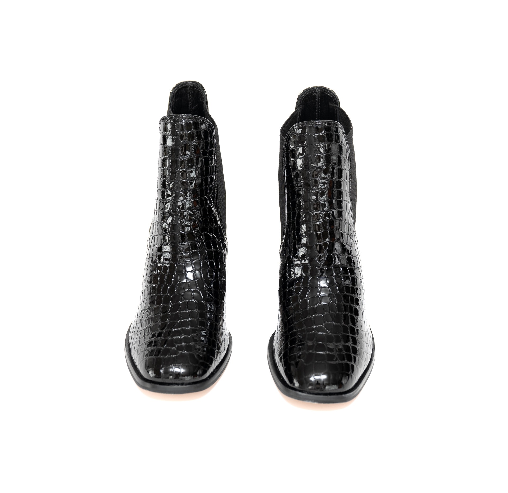 BOTA CLOE TEXTURED NEGRO