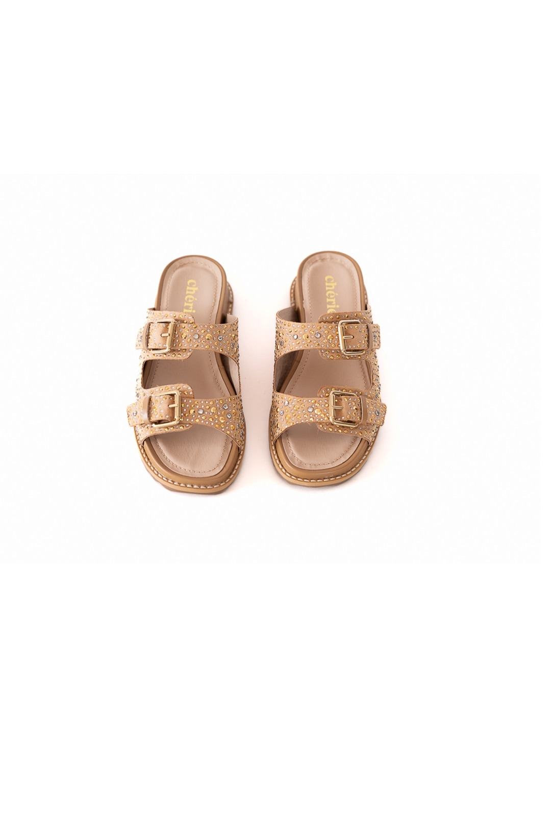 SANDALIA BIRKI SHINY CAMEL