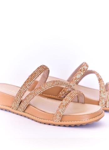 SANDALIA SHINE CAMEL