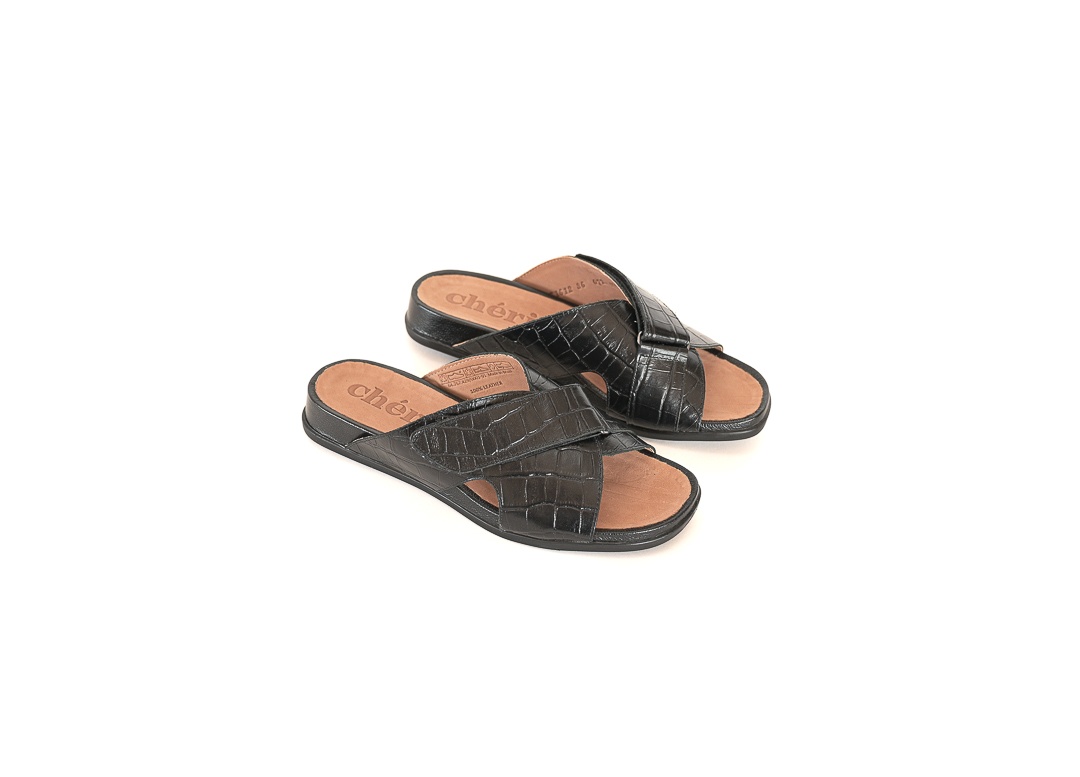 SANDALIA FOLY FLEX ORO NEGRO