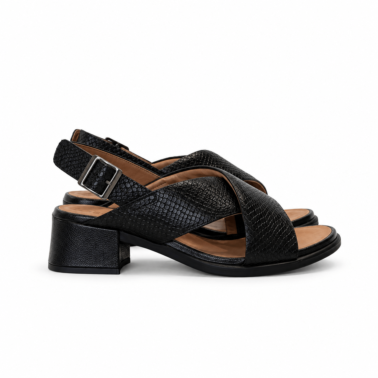 SANDALIA ZAZA FLEX TEXTURED NEGRO