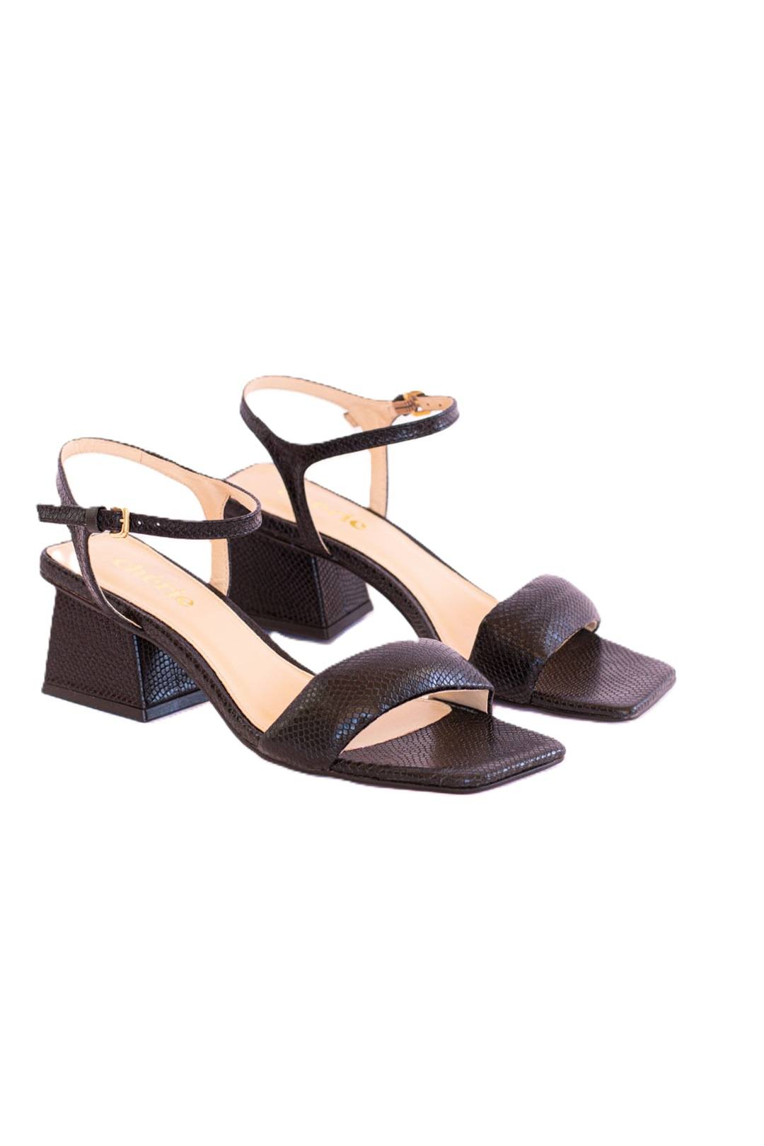 SANDALIAS ANIKKA NEGRO TEXTURED