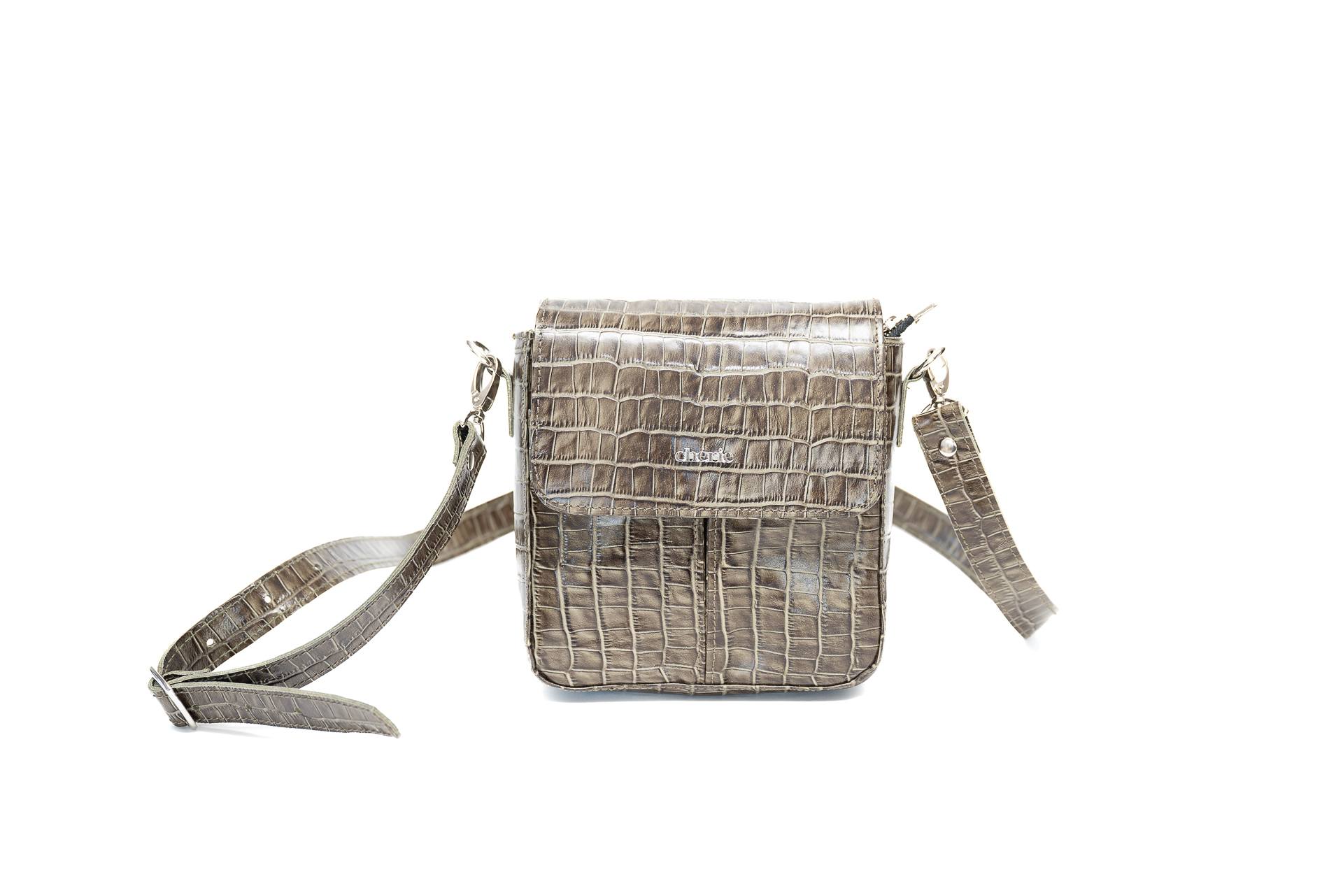 BANDOLERA GUMY TEXTURED OLIVA