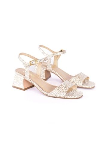 SANDALIA TAIKI TRAMADO METAL OFFWHITE