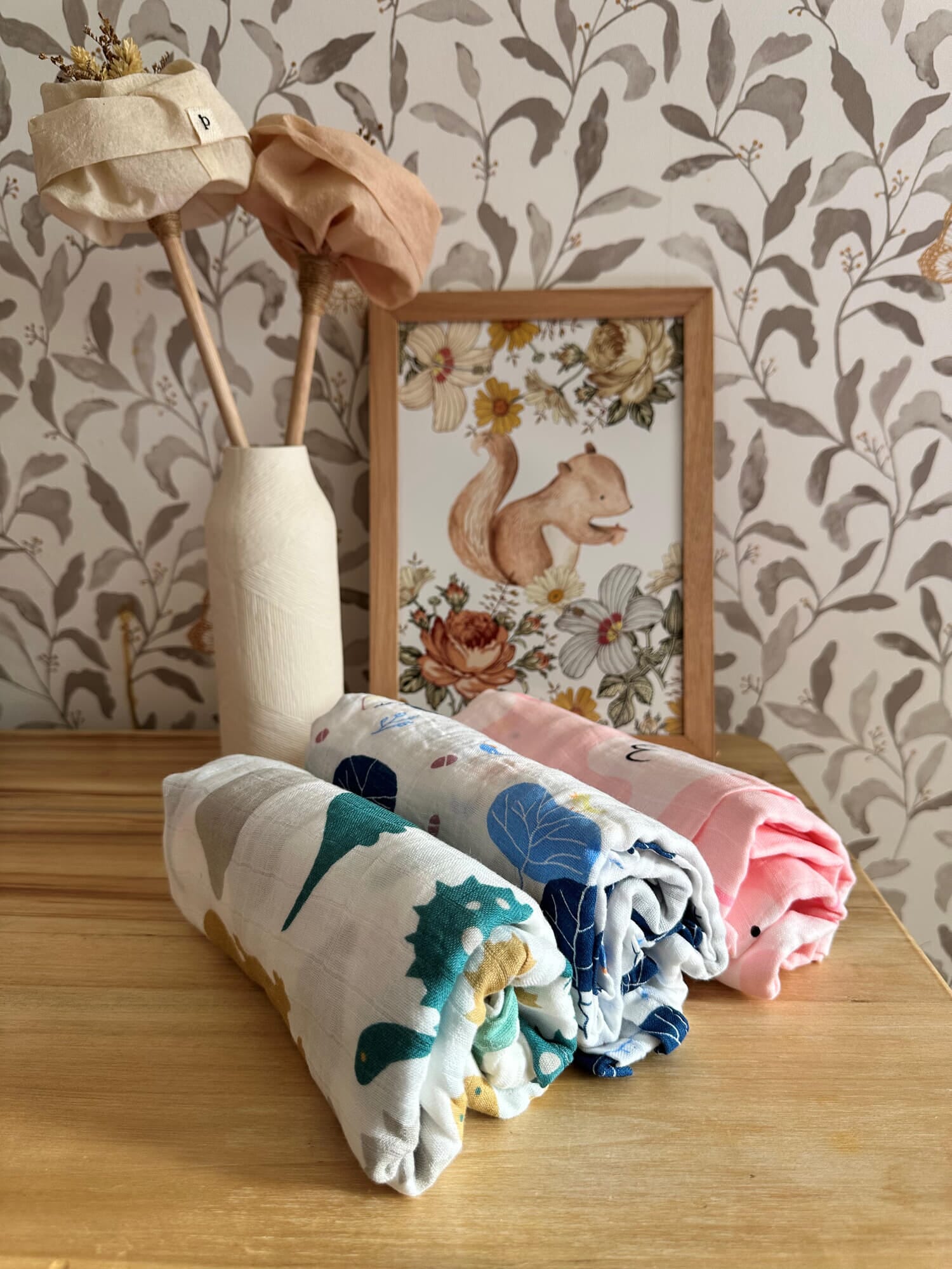 Muselina estampada para bebés