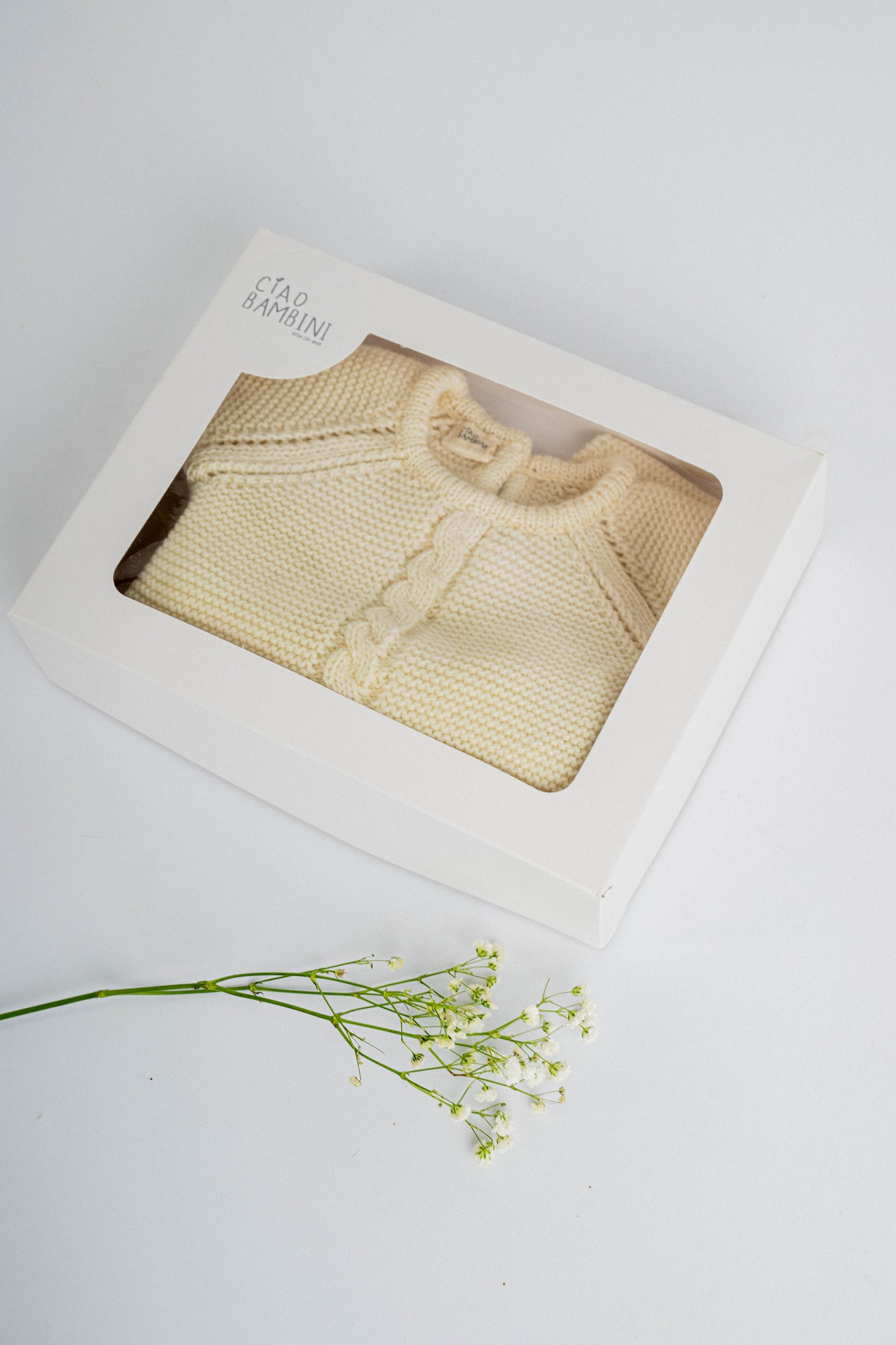 Conjunto Primera Muda Tejida Lana Merino