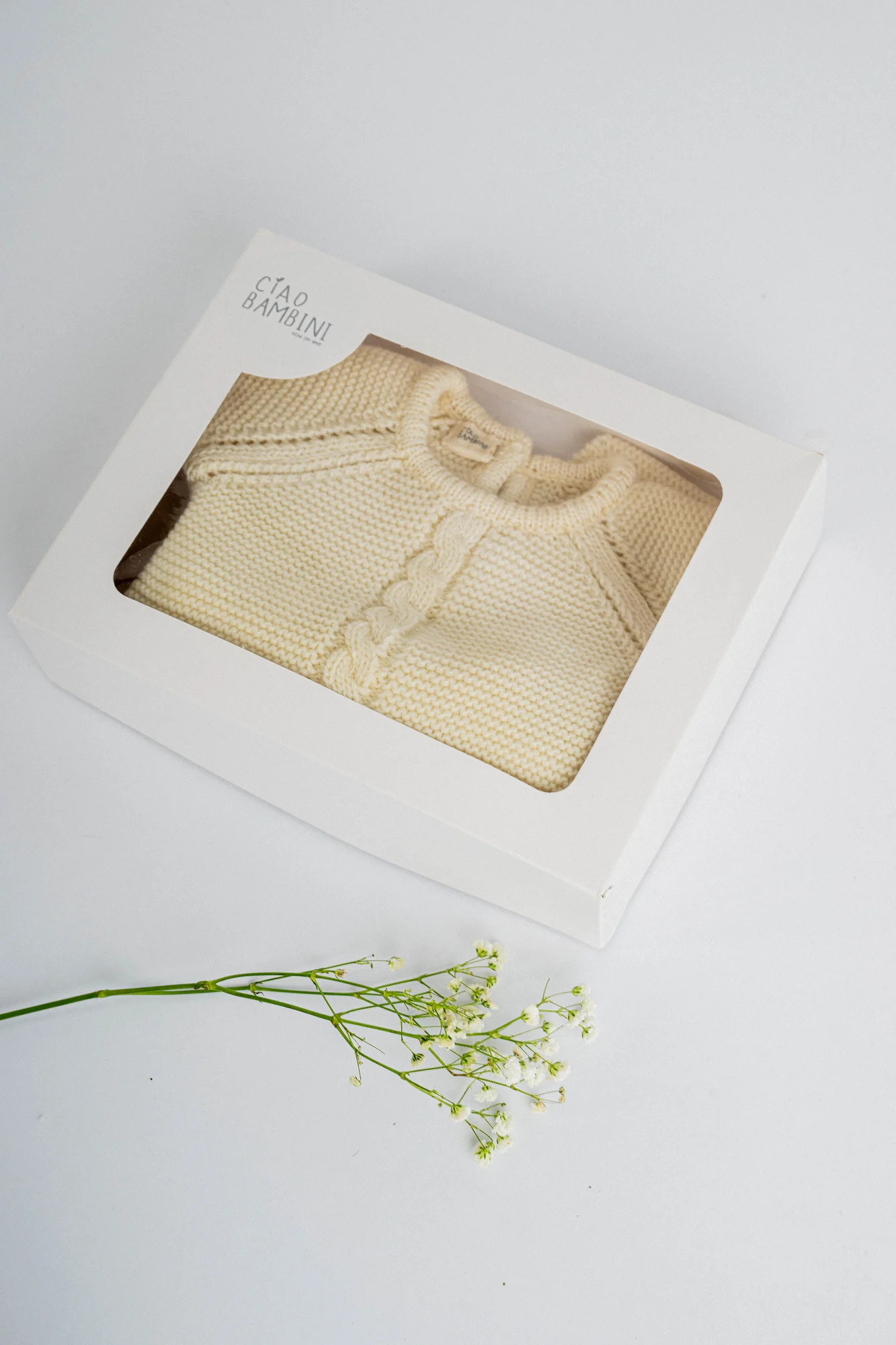 Conjunto Primera Muda Tejida Lana Merino