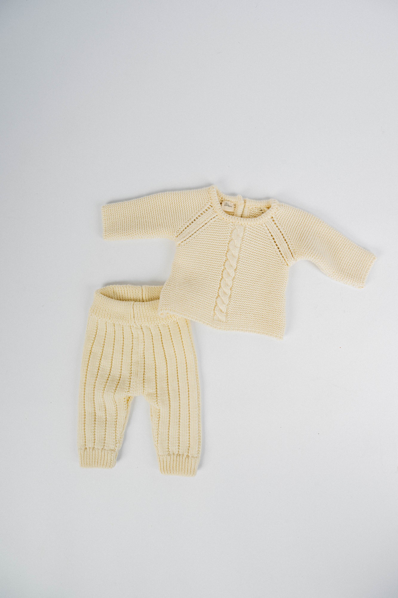 Conjunto Primera Muda Tejida Lana Merino