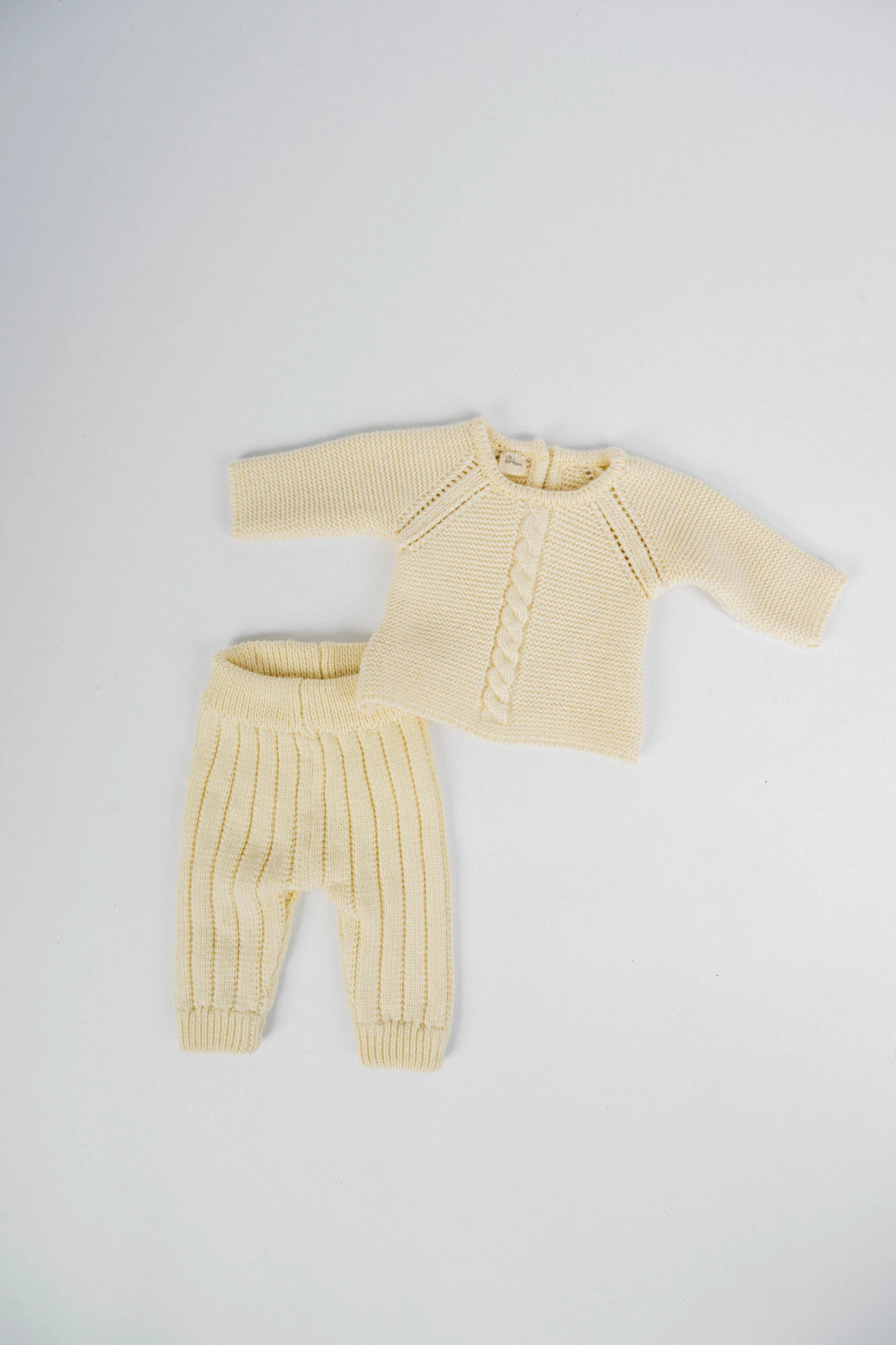 Conjunto Primera Muda Tejida Lana Merino