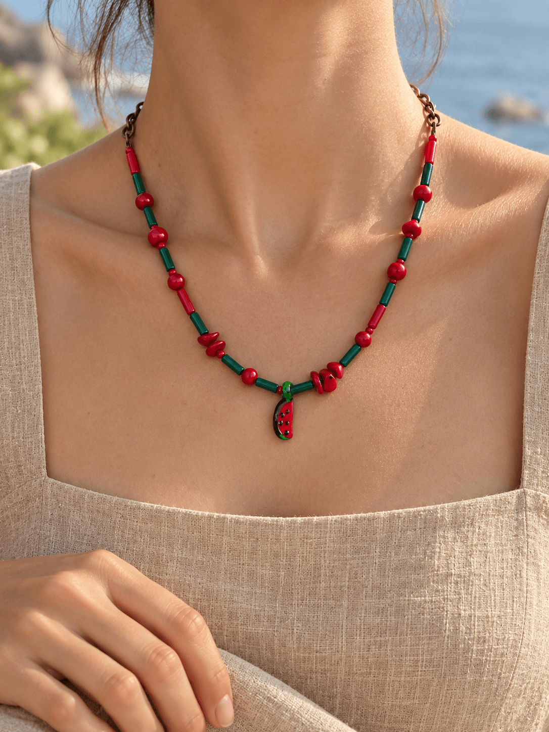 Watermelon Necklace