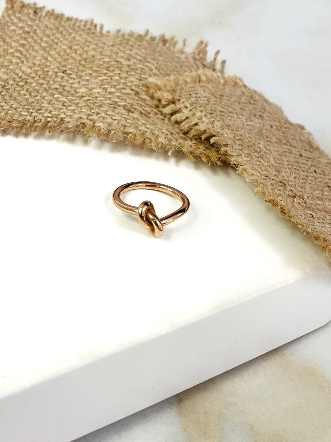 ANILLO NUDO ROSA