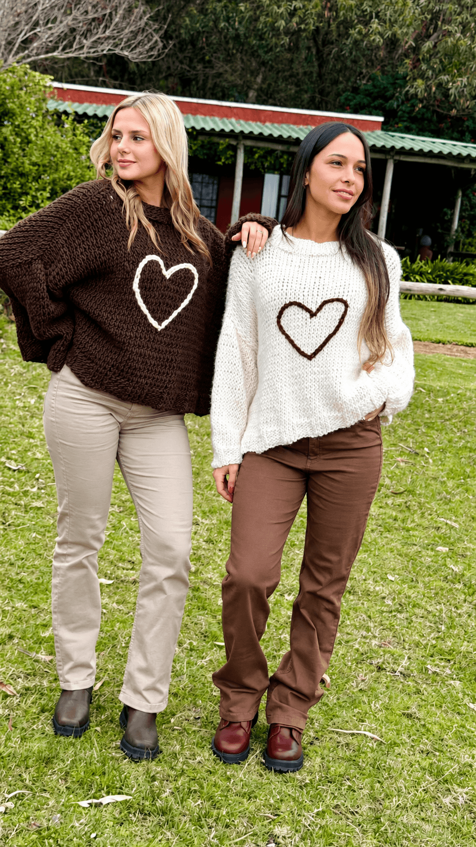 Buzo Lana Merino Grueso Corazon