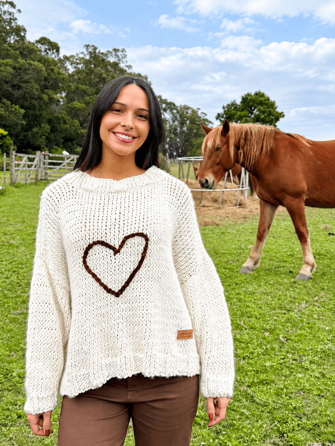 Buzo Lana Merino Grueso Corazon