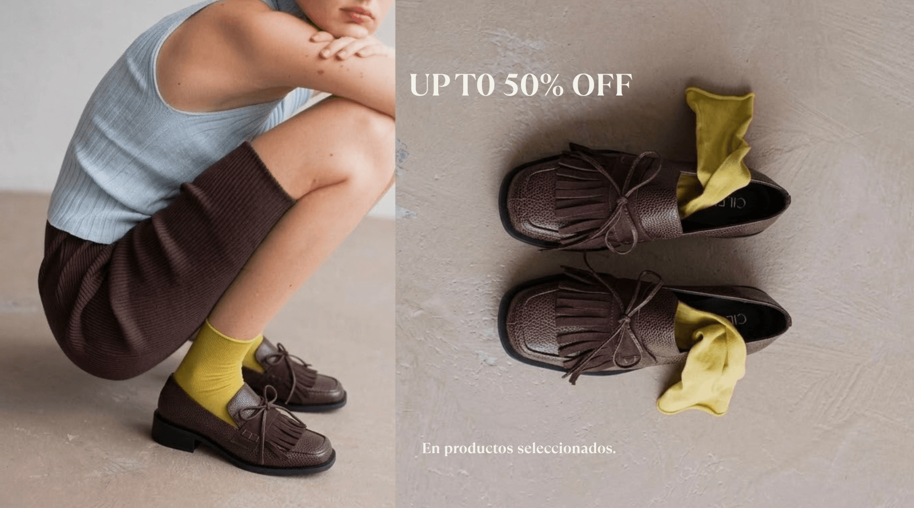 up to 50% seleccionados