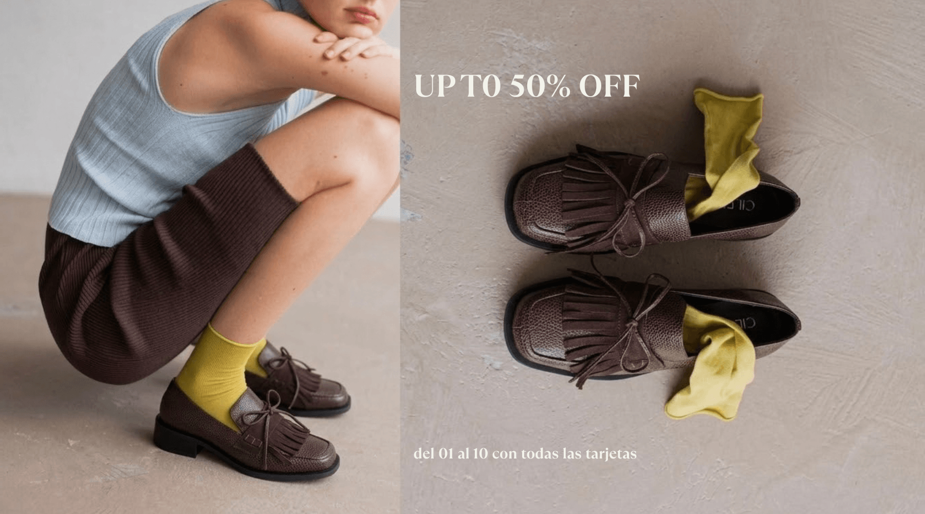 up to 50% seleccionados
