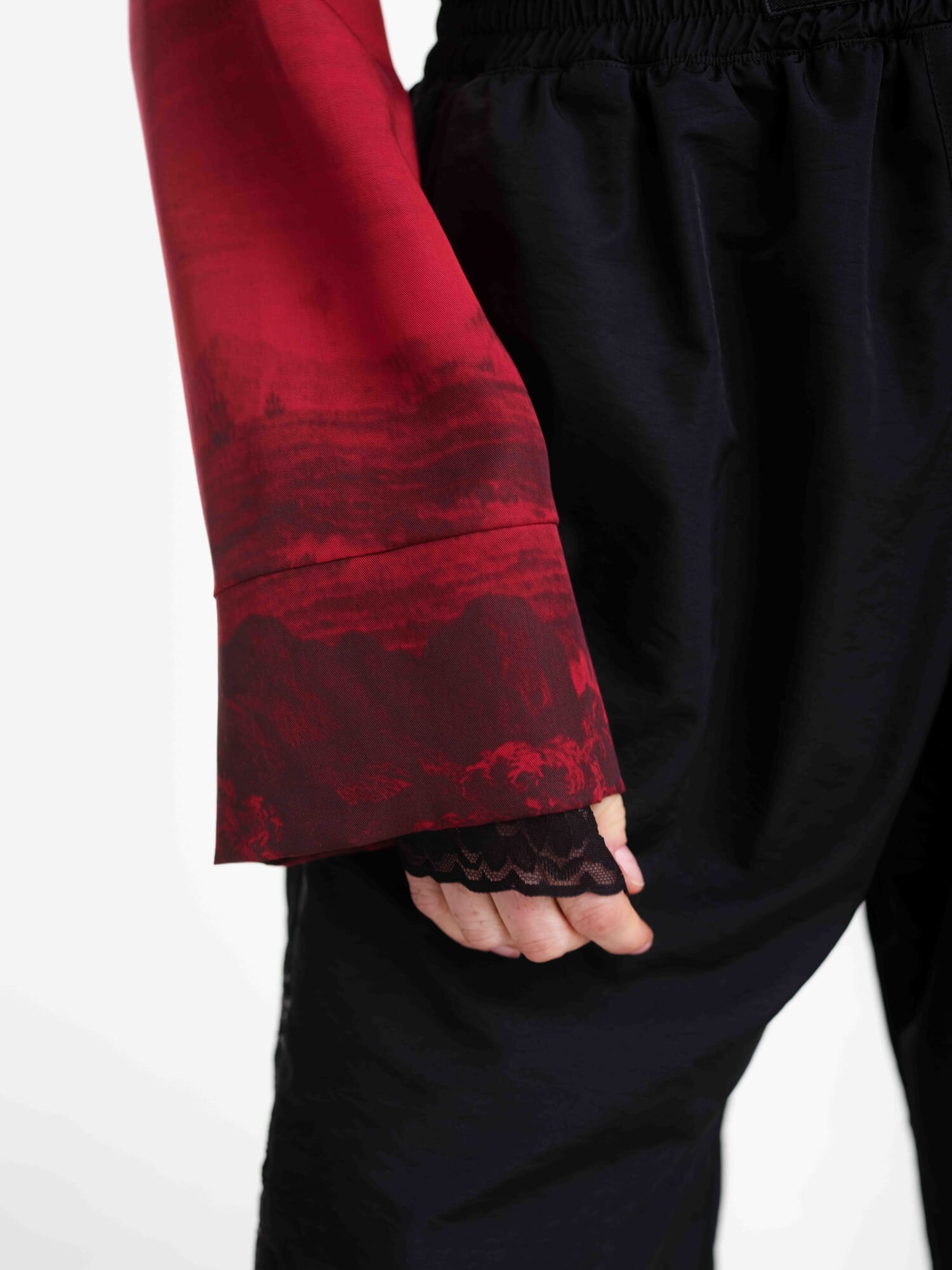 camisa mangas estampadas