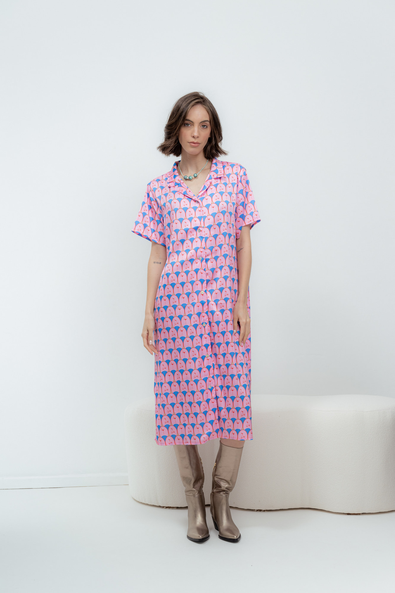 Vestido Andy Midi Cherry