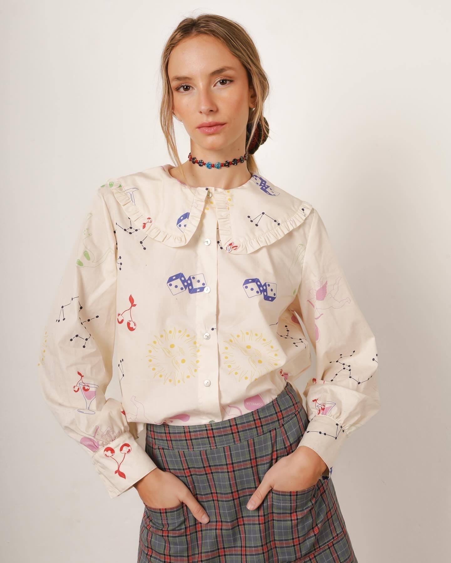 Camisa Rebeka Cherry