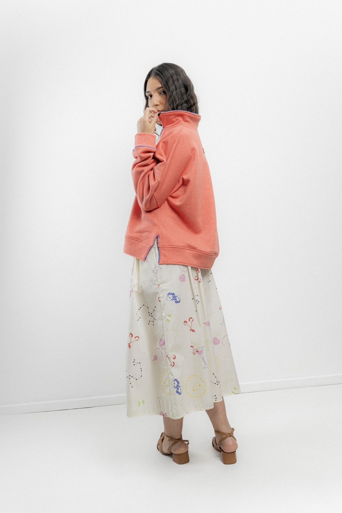 Falda Amy Cherry