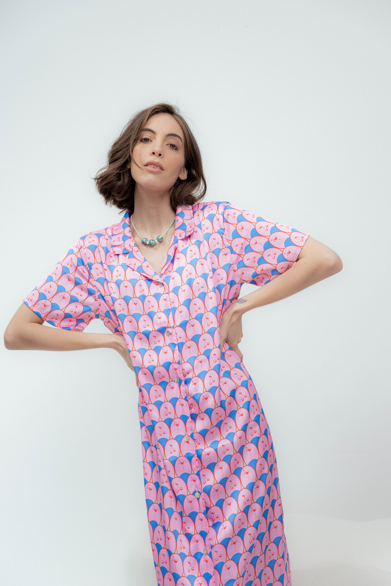 Vestido Andy Midi Cherry