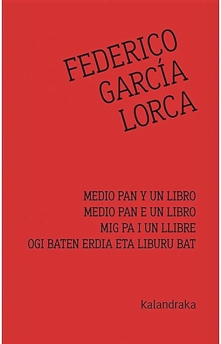 MEDIO PAN Y UN LIBRO (Nuevo)
