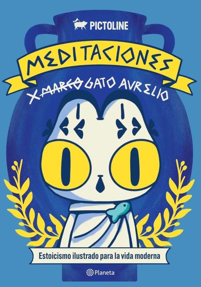 MEDITACIONES DE GATO AURELIO - ESTOICISMO ILUSTRADO PARA LA VIDA MODERNA
