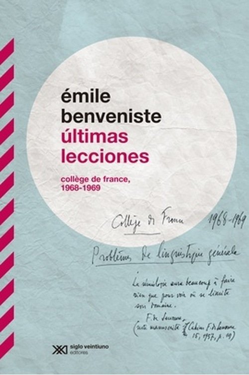 ÚLTIMAS LECCIONES - BENVENISTE, EMILE