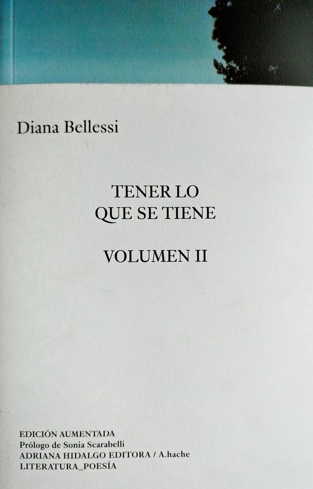 TENER LO QUE SE TIENE. VOL II