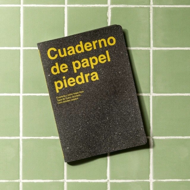 CUADERNO DE PAPEL PIEDRA AMARILLO (Nuevo)