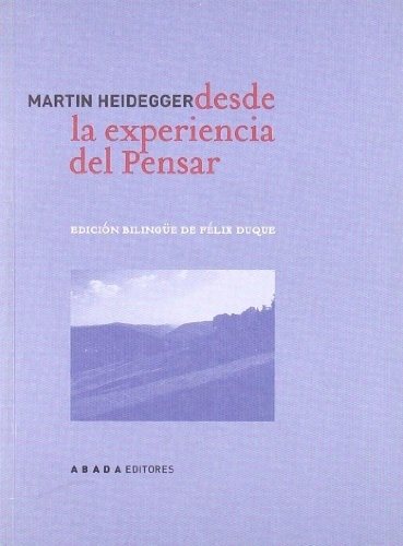 DESDE LA EXPERIENCIA DEL PENSAR (Nuevo)