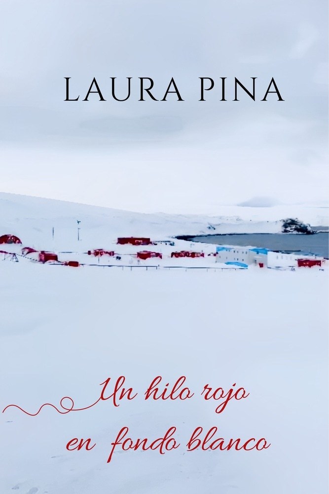 UN HILO ROJO EN FONDO BLANCO