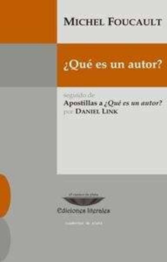 ¿QUE ES UN AUTOR?