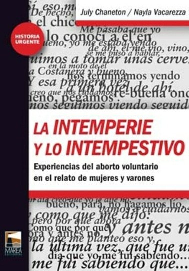 INTEMPERIE Y LO INTEMPESTIVO