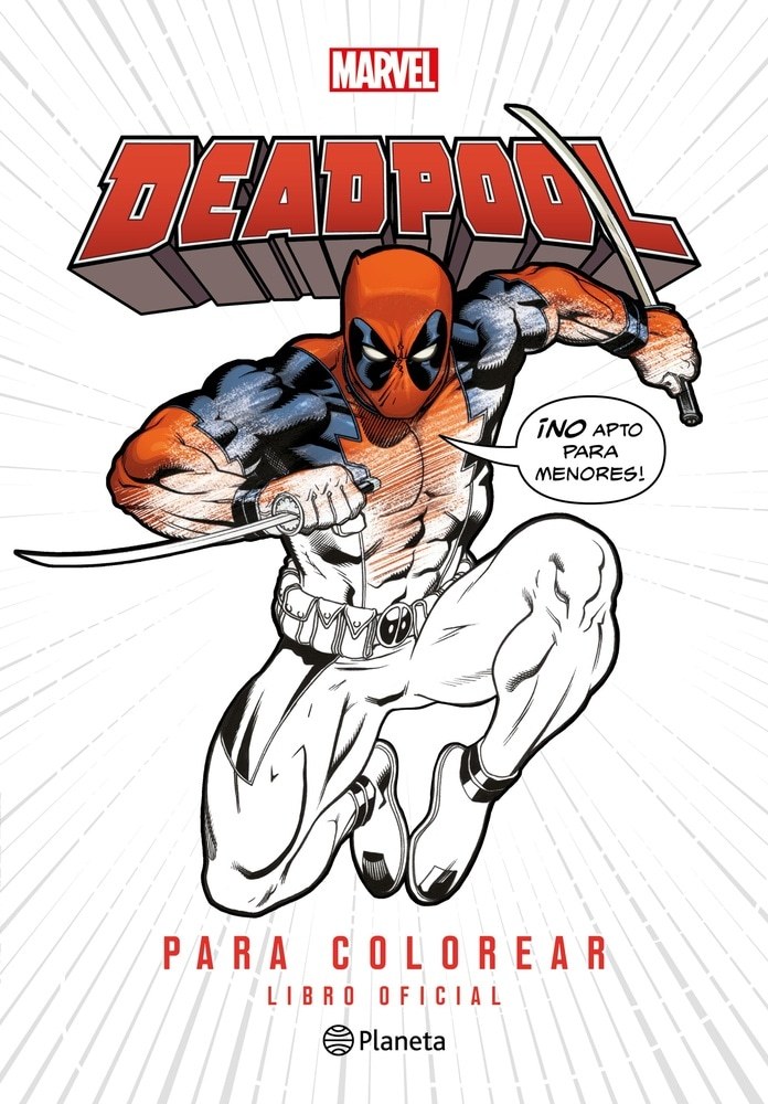 DEADPOOL PARA COLOREAR
