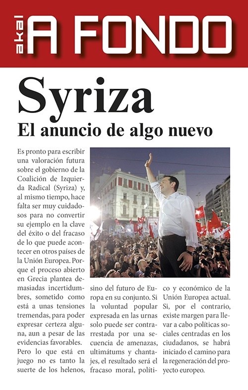 SYRIZA. EL ANUNCIO DE ALGO NUEVO