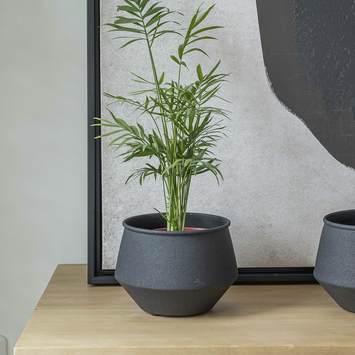 Macetero black Geo