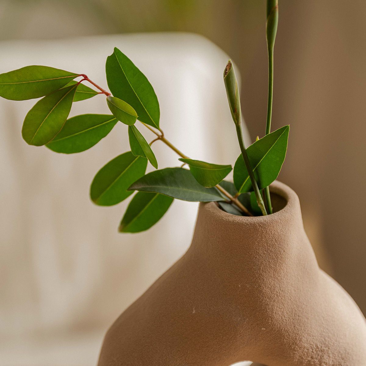 Florero Organic Beige