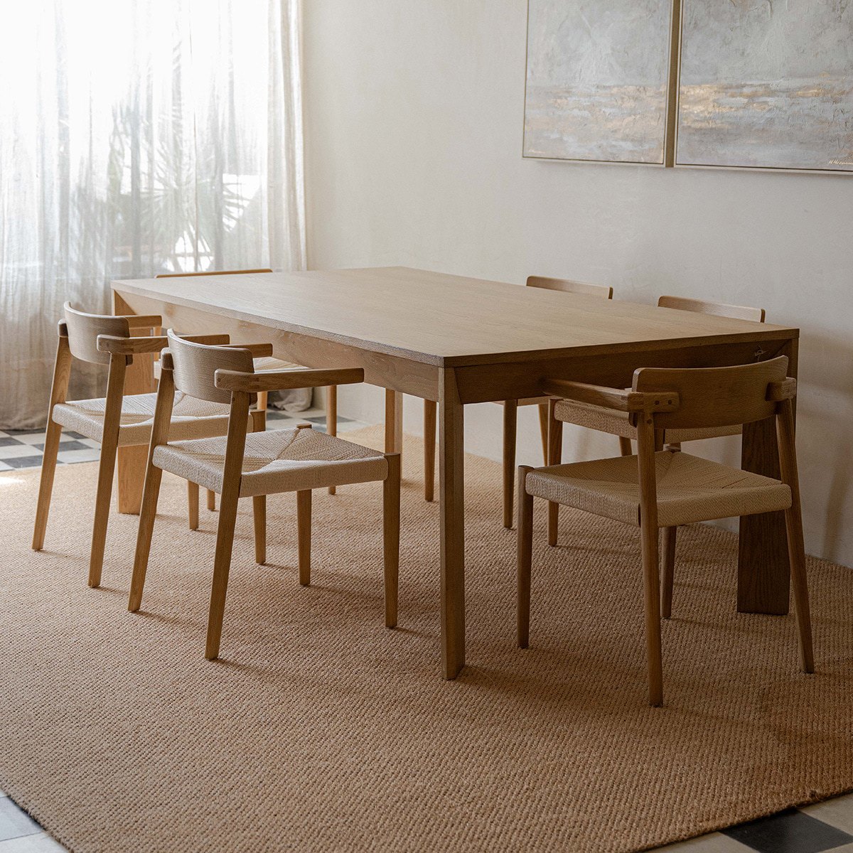 Mesa Ren roble claro S