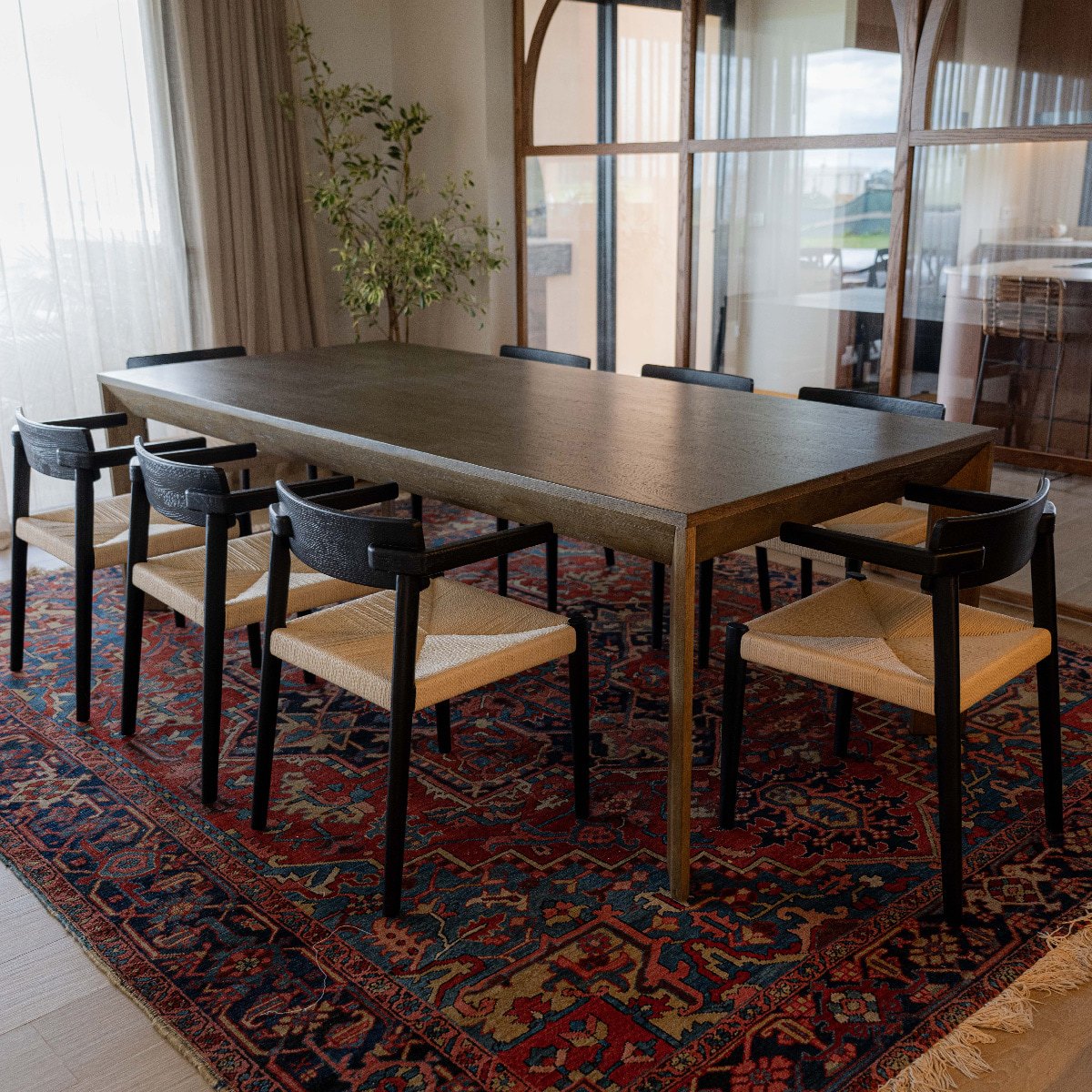 Mesa Ren roble oscuro L