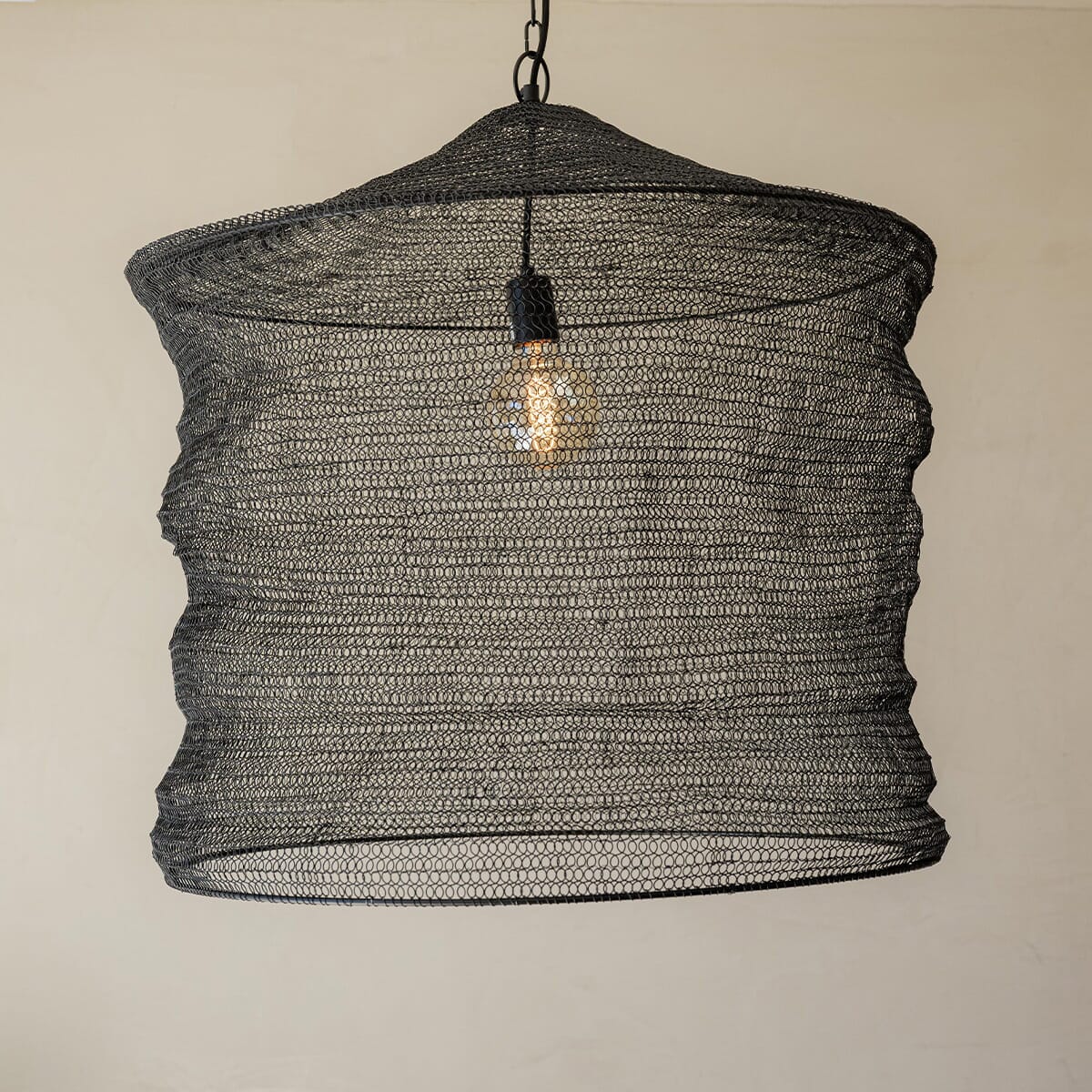Lámpara de techo Leti black 65cm