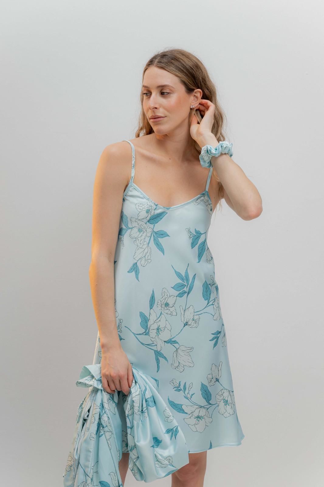 Camisón Milagros Seda Estampada