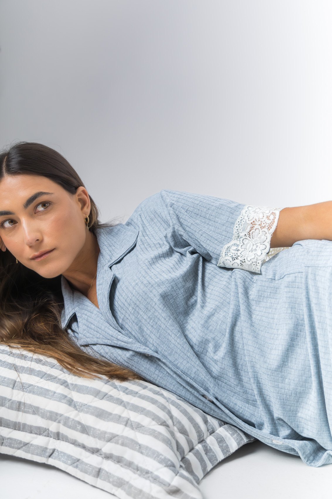 Camisa Juliana manga corta algodón