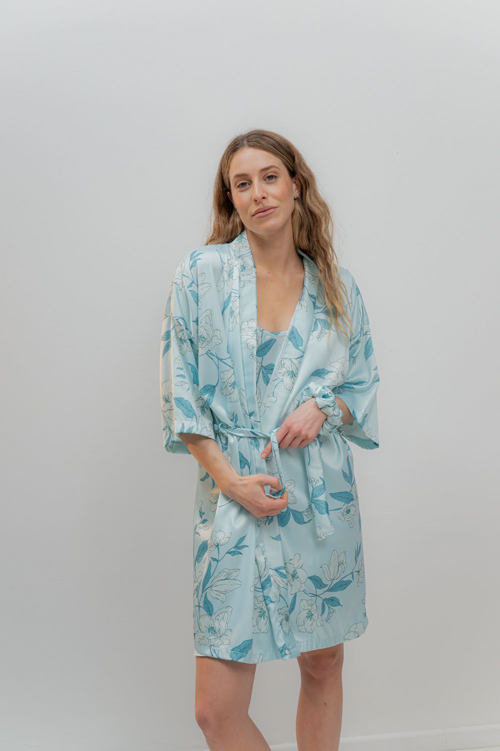 Bata Kimono Seda Estampada