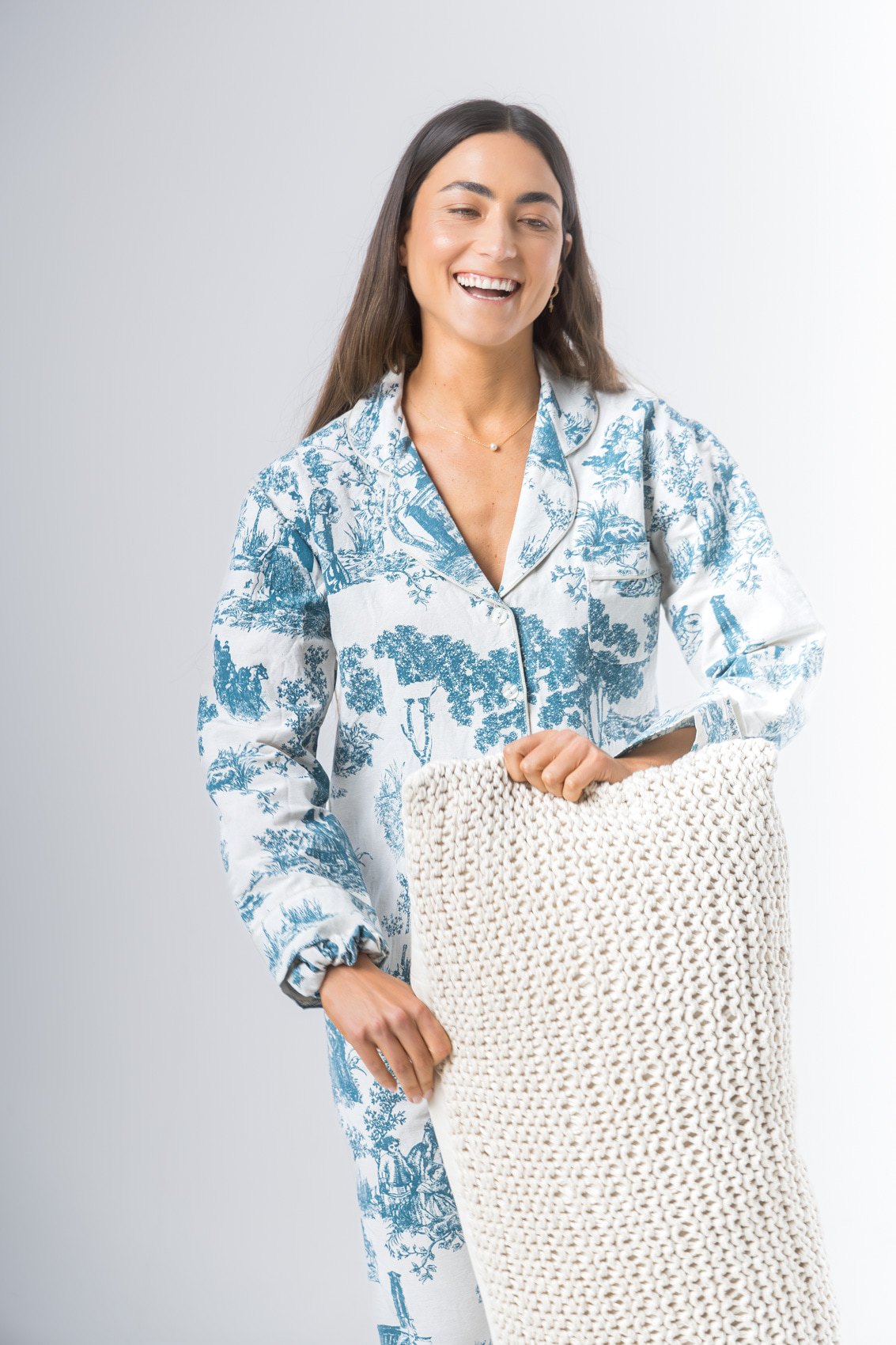 Pijama Reina algodón estampado pantalón