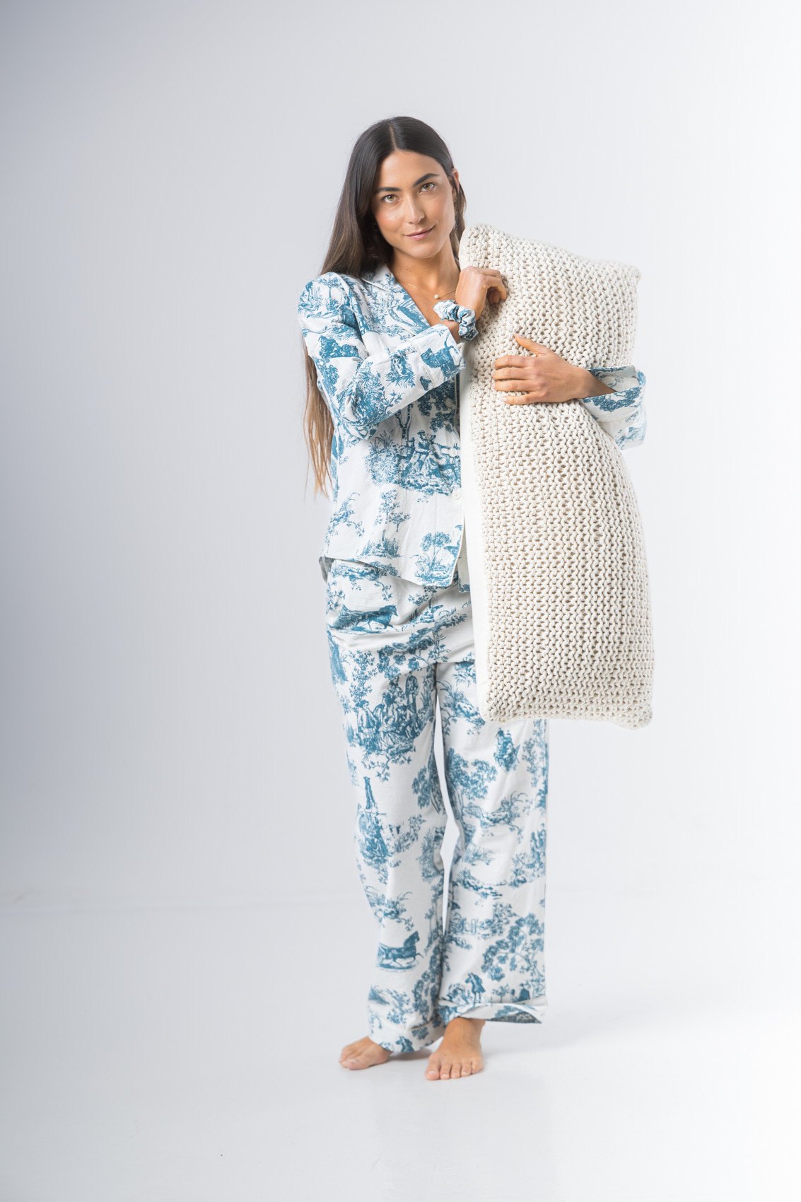 Pijama Reina algodón estampado pantalón