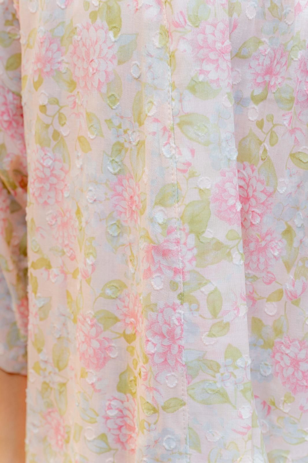 Bata Kimono Algodón Hortensias