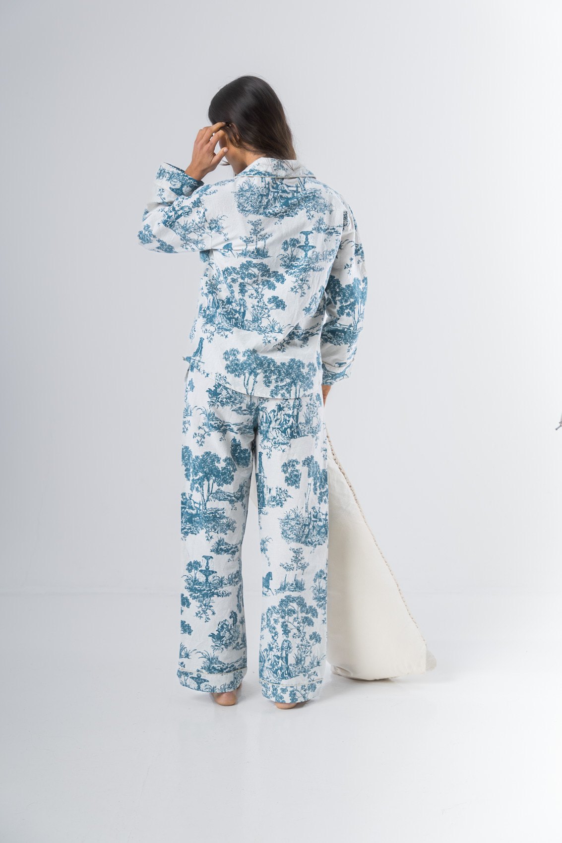 Pijama Reina algodón estampado pantalón