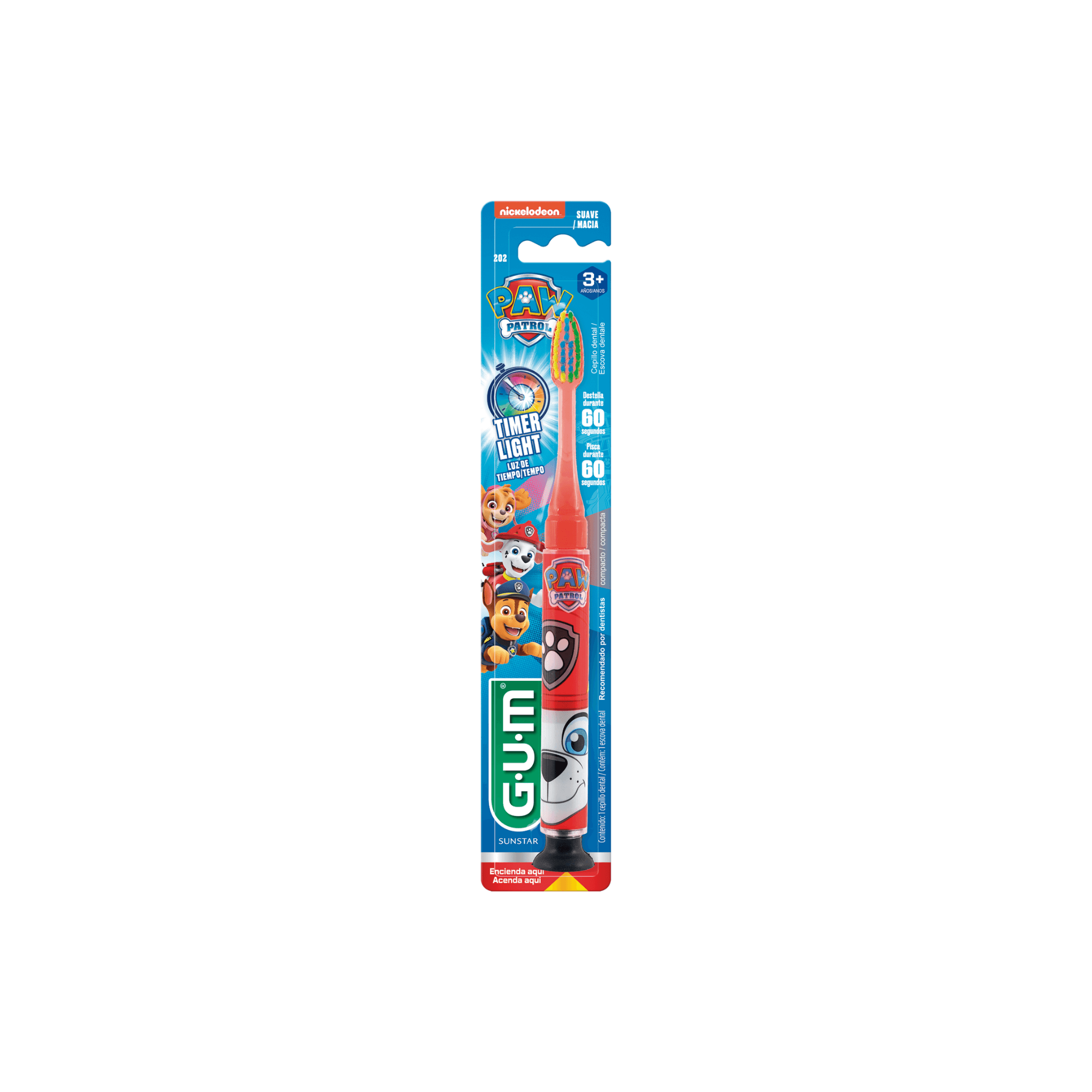 Cepillos Suave Niño Paw Patrol Con Luz